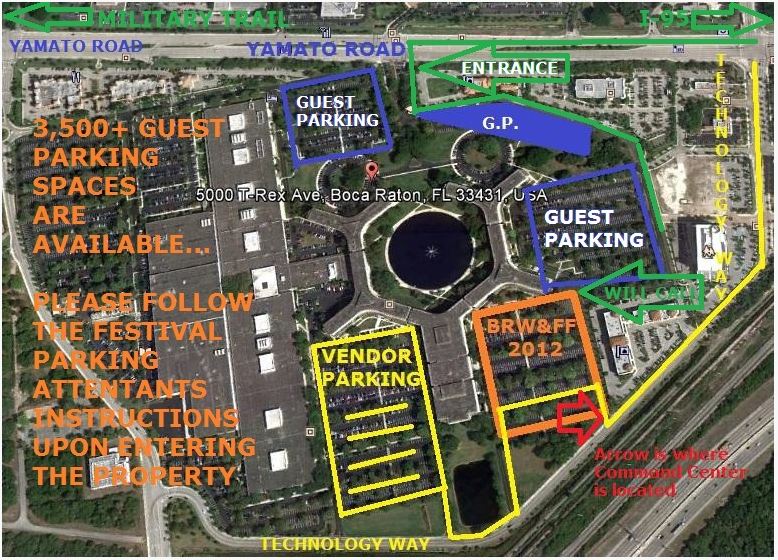 Boca Wine and Food Festival Map 2012
