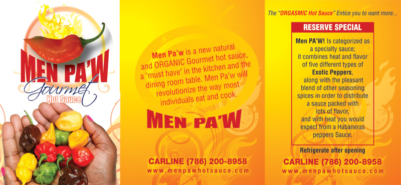 Men Paw Hot Sause Flyer