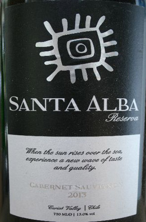 New World Distributors Santa Alba Cab Sauv 2013