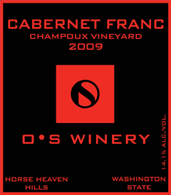O and S Winery 2009 Cabernet Franc