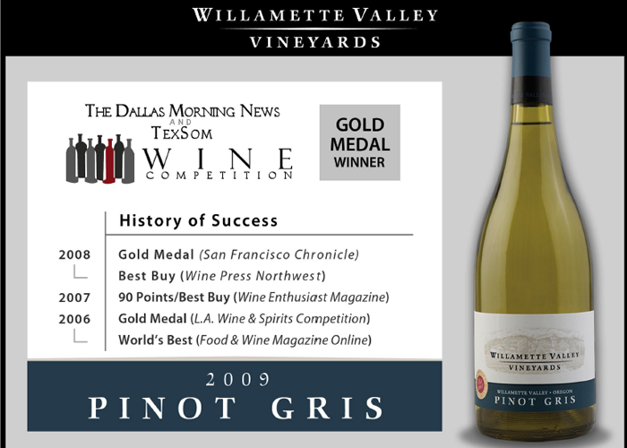 Willamette Valley Vineyards Point Gris 09